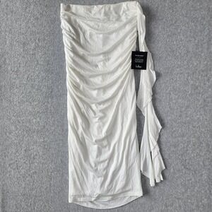 Lulu's Women's Sz XS Strapless Bodycon Mini Sash Tube Evening Dress Date Night